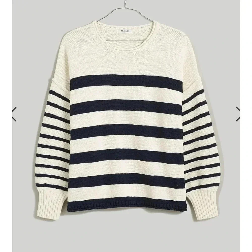 Madewell Pullover Sweater in Mixed Stripe